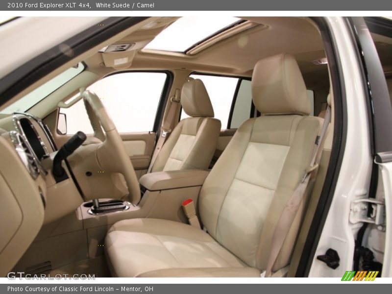 White Suede / Camel 2010 Ford Explorer XLT 4x4