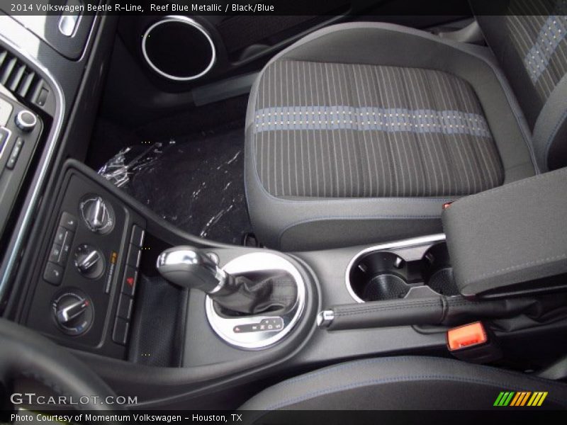 Reef Blue Metallic / Black/Blue 2014 Volkswagen Beetle R-Line