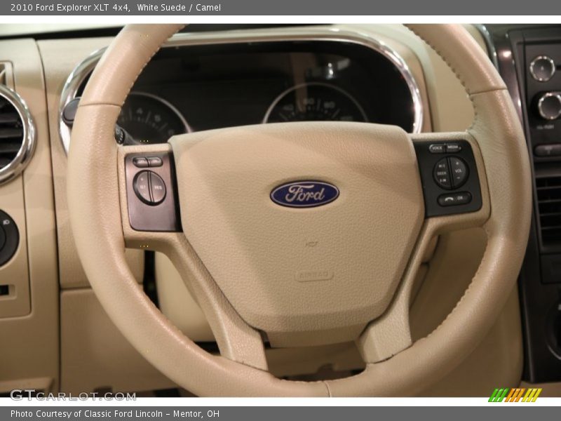 White Suede / Camel 2010 Ford Explorer XLT 4x4