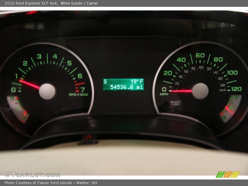 White Suede / Camel 2010 Ford Explorer XLT 4x4