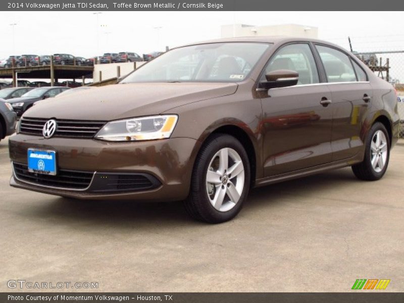 Toffee Brown Metallic / Cornsilk Beige 2014 Volkswagen Jetta TDI Sedan