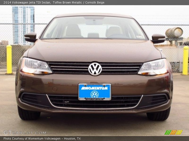 Toffee Brown Metallic / Cornsilk Beige 2014 Volkswagen Jetta TDI Sedan