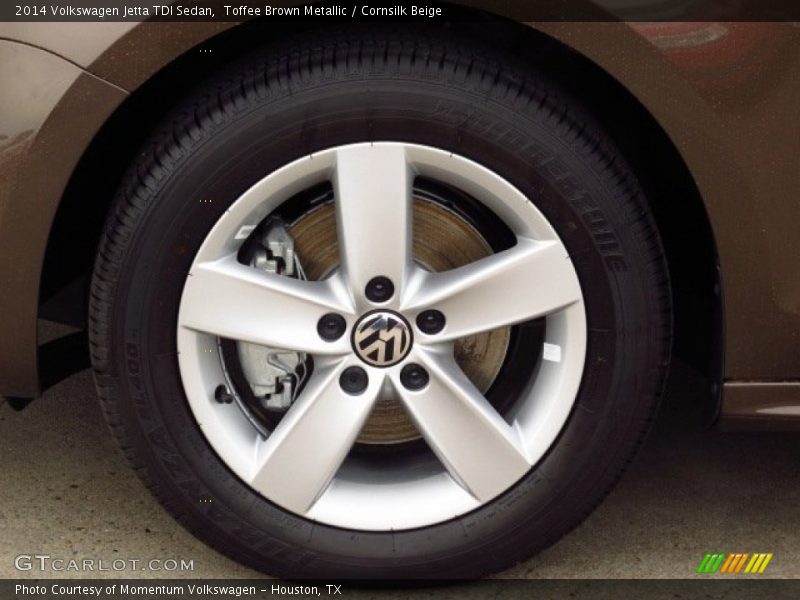 Toffee Brown Metallic / Cornsilk Beige 2014 Volkswagen Jetta TDI Sedan