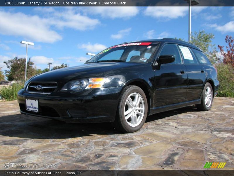 Obsidian Black Pearl / Charcoal Black 2005 Subaru Legacy 2.5i Wagon