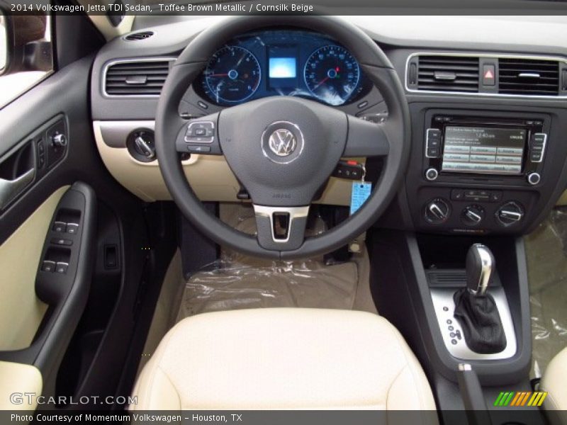 Toffee Brown Metallic / Cornsilk Beige 2014 Volkswagen Jetta TDI Sedan