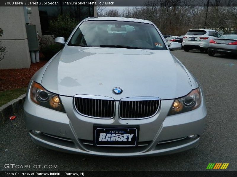 Titanium Silver Metallic / Black 2008 BMW 3 Series 335i Sedan