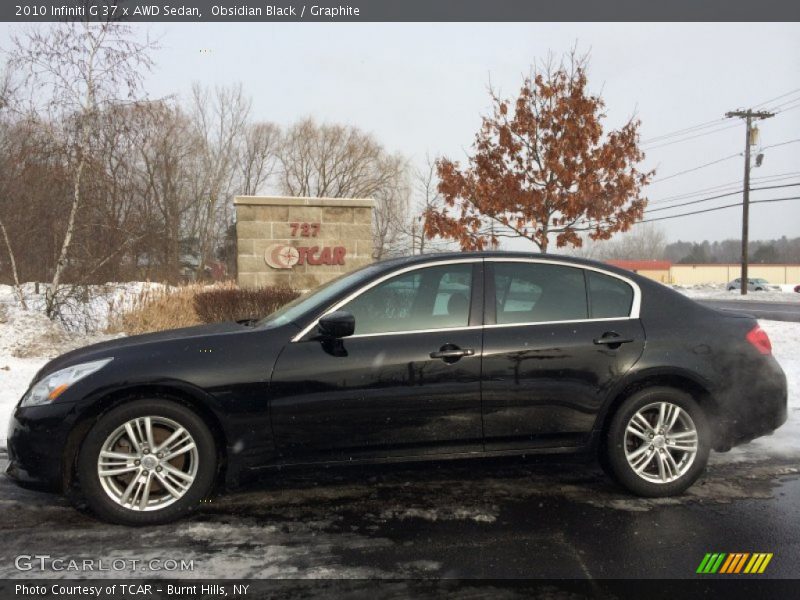 Obsidian Black / Graphite 2010 Infiniti G 37 x AWD Sedan
