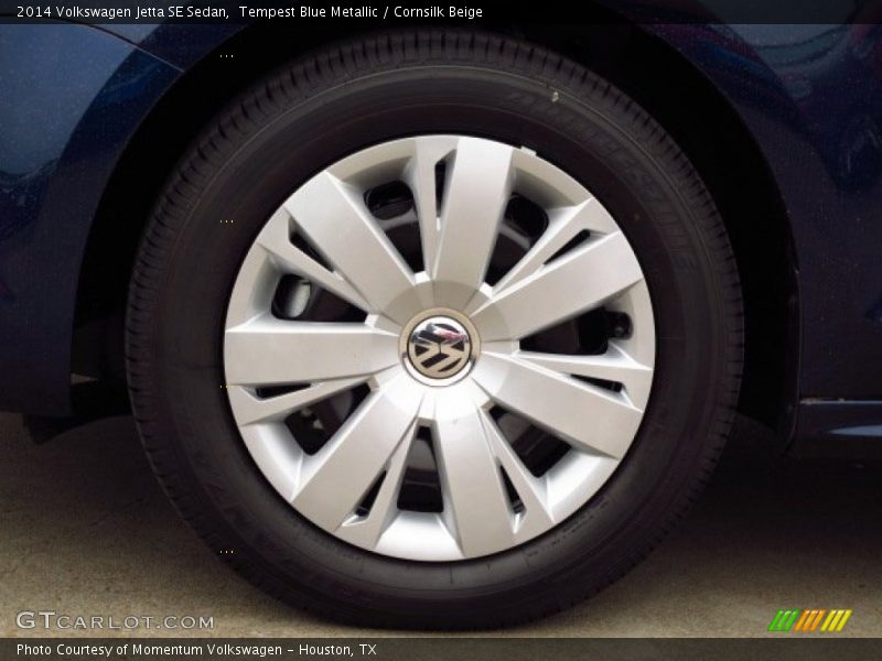 Tempest Blue Metallic / Cornsilk Beige 2014 Volkswagen Jetta SE Sedan