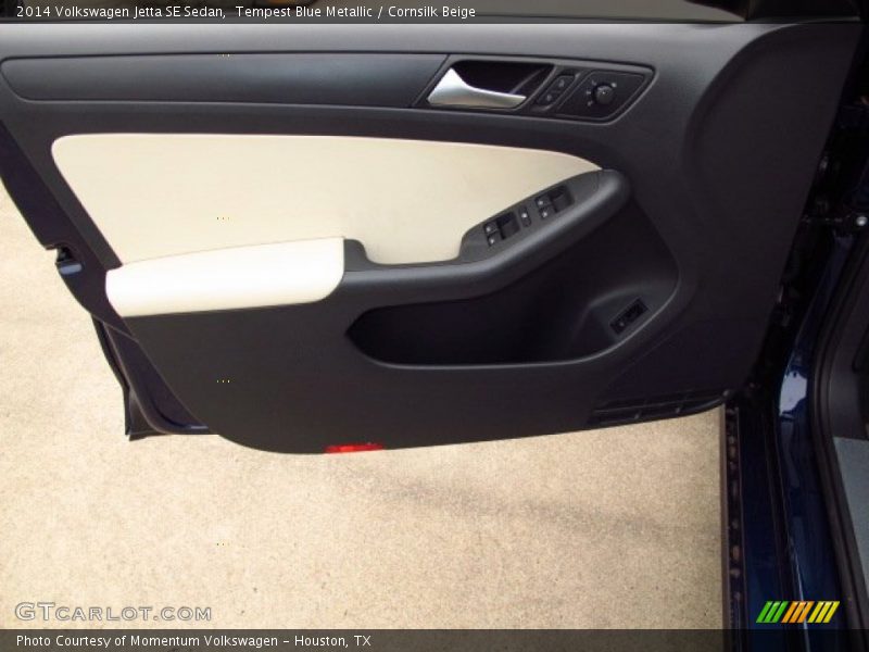 Tempest Blue Metallic / Cornsilk Beige 2014 Volkswagen Jetta SE Sedan
