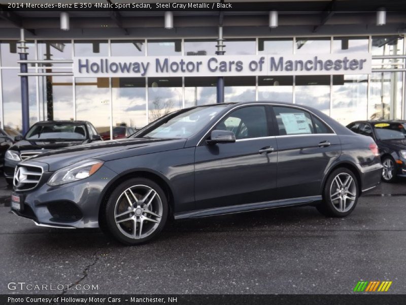 Steel Gray Metallic / Black 2014 Mercedes-Benz E 350 4Matic Sport Sedan