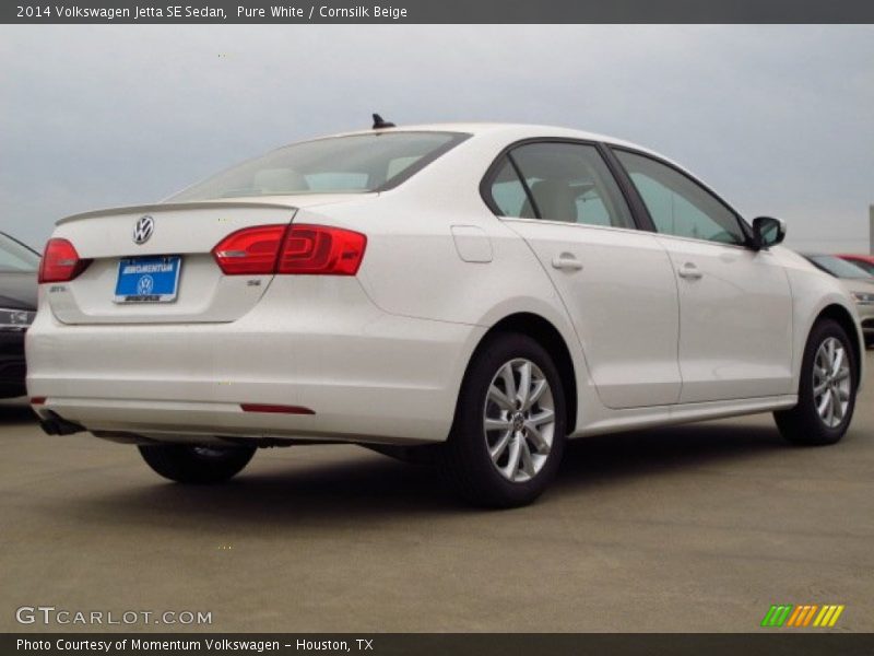 Pure White / Cornsilk Beige 2014 Volkswagen Jetta SE Sedan