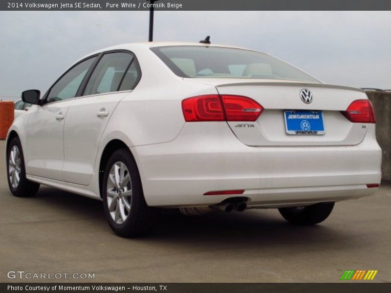 Pure White / Cornsilk Beige 2014 Volkswagen Jetta SE Sedan