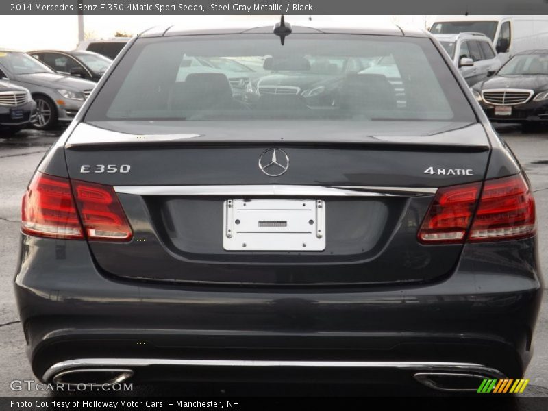 Steel Gray Metallic / Black 2014 Mercedes-Benz E 350 4Matic Sport Sedan