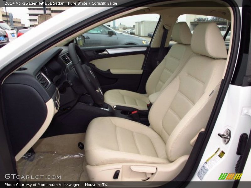 Pure White / Cornsilk Beige 2014 Volkswagen Jetta SE Sedan