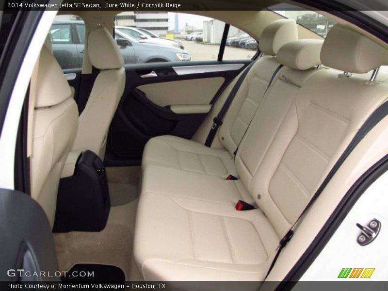 Pure White / Cornsilk Beige 2014 Volkswagen Jetta SE Sedan