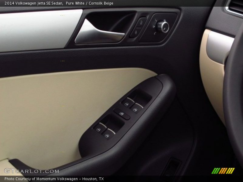 Pure White / Cornsilk Beige 2014 Volkswagen Jetta SE Sedan