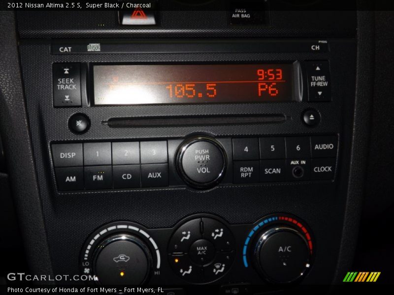 Super Black / Charcoal 2012 Nissan Altima 2.5 S