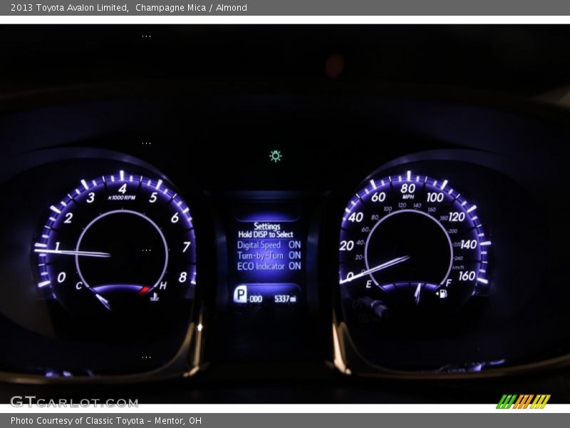  2013 Avalon Limited Limited Gauges