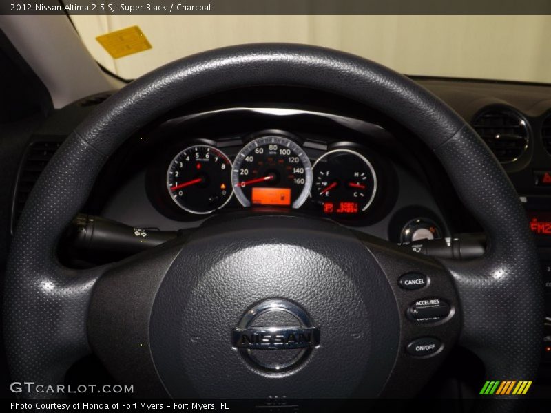Super Black / Charcoal 2012 Nissan Altima 2.5 S