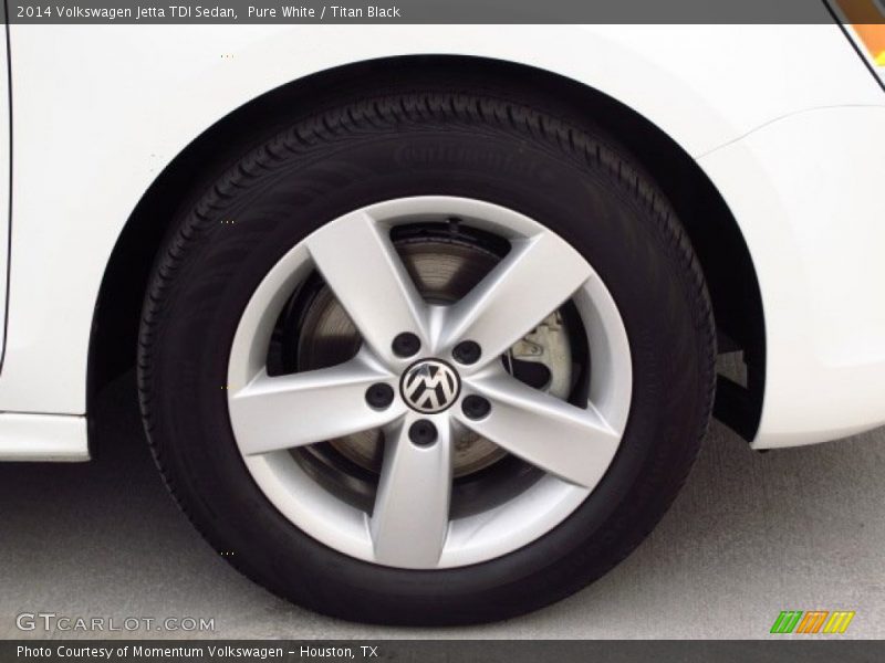 Pure White / Titan Black 2014 Volkswagen Jetta TDI Sedan