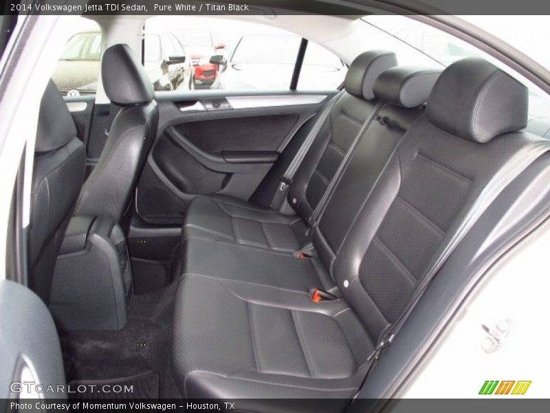 Rear Seat of 2014 Jetta TDI Sedan