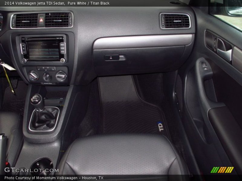 Pure White / Titan Black 2014 Volkswagen Jetta TDI Sedan