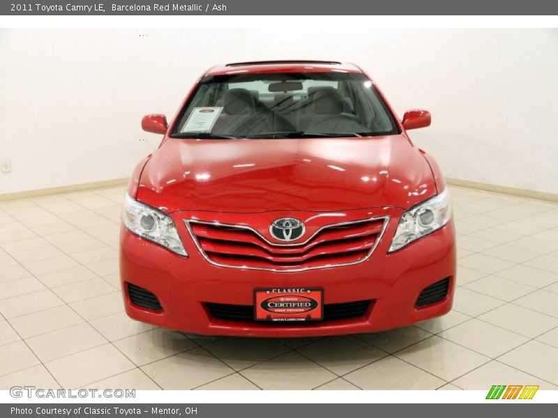 Barcelona Red Metallic / Ash 2011 Toyota Camry LE