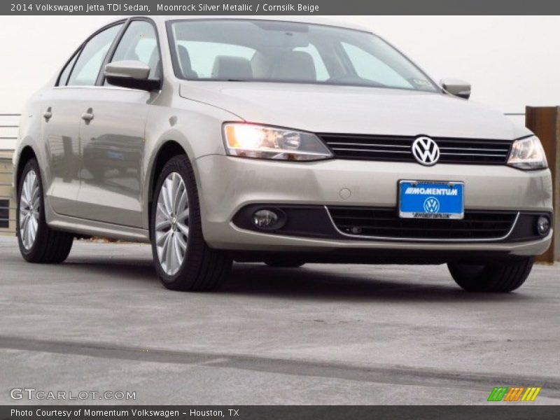 Moonrock Silver Metallic / Cornsilk Beige 2014 Volkswagen Jetta TDI Sedan