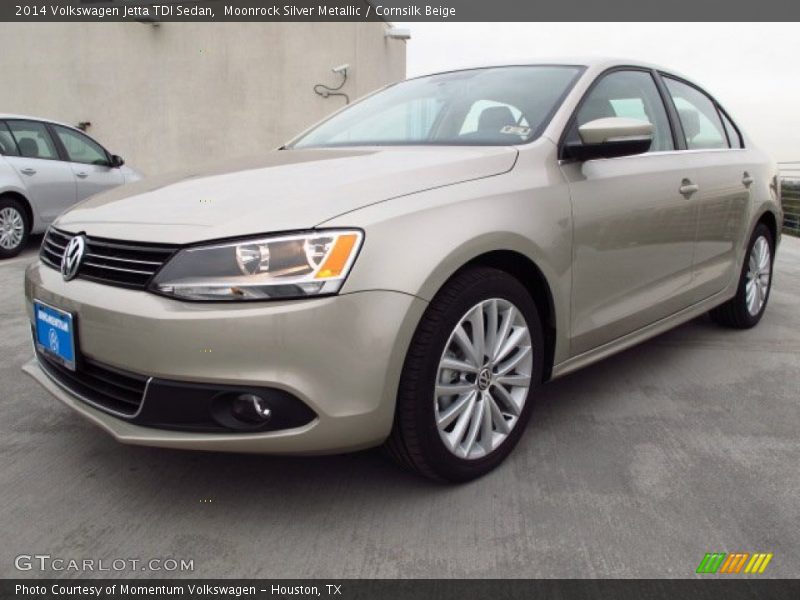 Moonrock Silver Metallic / Cornsilk Beige 2014 Volkswagen Jetta TDI Sedan