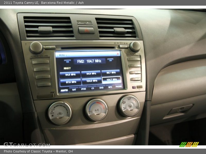 Barcelona Red Metallic / Ash 2011 Toyota Camry LE