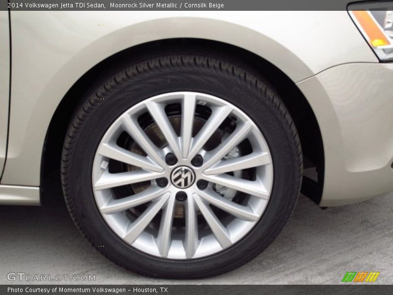 Moonrock Silver Metallic / Cornsilk Beige 2014 Volkswagen Jetta TDI Sedan