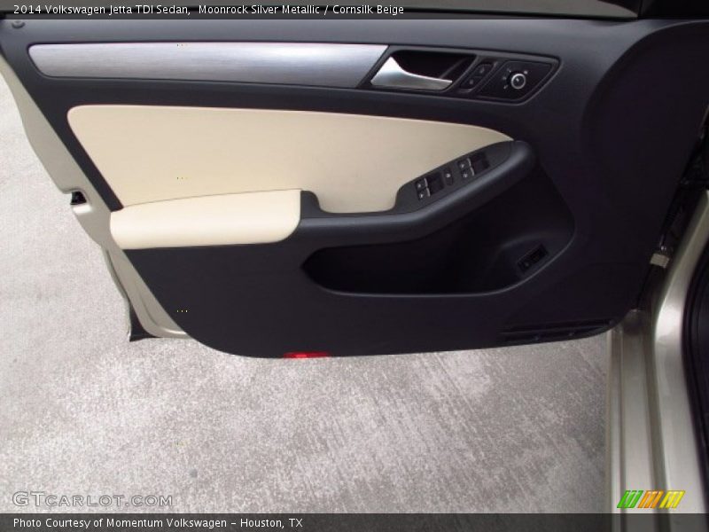 Moonrock Silver Metallic / Cornsilk Beige 2014 Volkswagen Jetta TDI Sedan