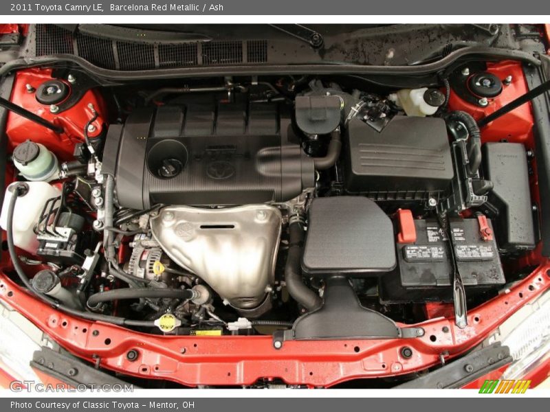 Barcelona Red Metallic / Ash 2011 Toyota Camry LE