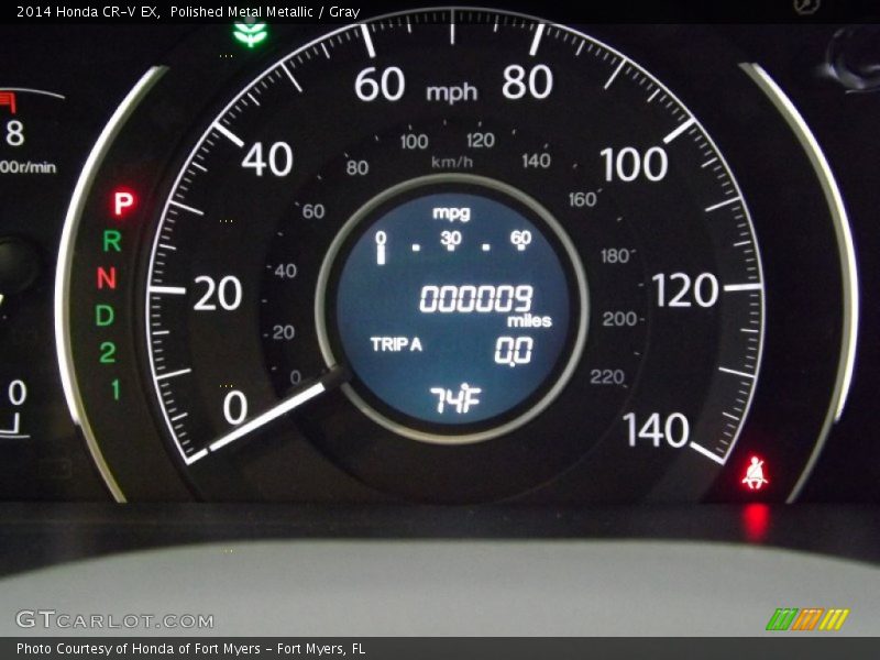 Polished Metal Metallic / Gray 2014 Honda CR-V EX