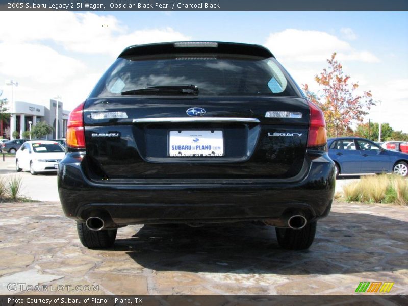 Obsidian Black Pearl / Charcoal Black 2005 Subaru Legacy 2.5i Wagon