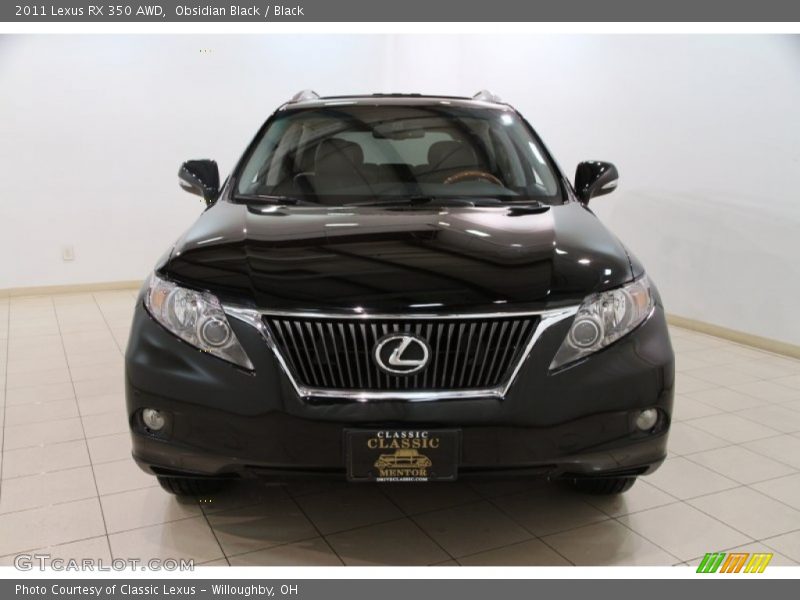 Obsidian Black / Black 2011 Lexus RX 350 AWD