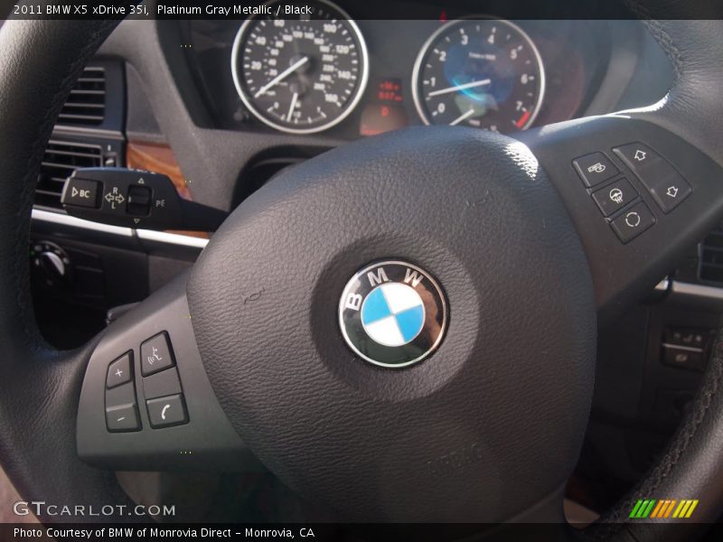 Platinum Gray Metallic / Black 2011 BMW X5 xDrive 35i