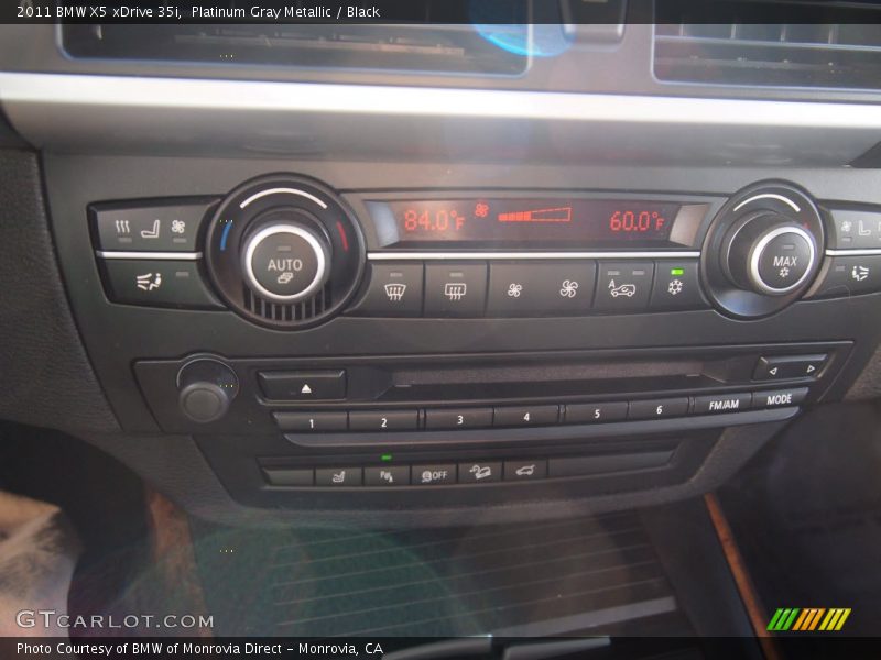 Platinum Gray Metallic / Black 2011 BMW X5 xDrive 35i
