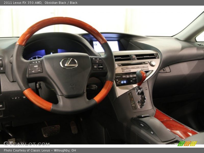 Obsidian Black / Black 2011 Lexus RX 350 AWD