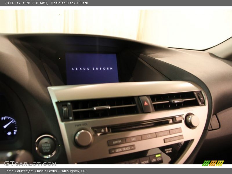 Obsidian Black / Black 2011 Lexus RX 350 AWD