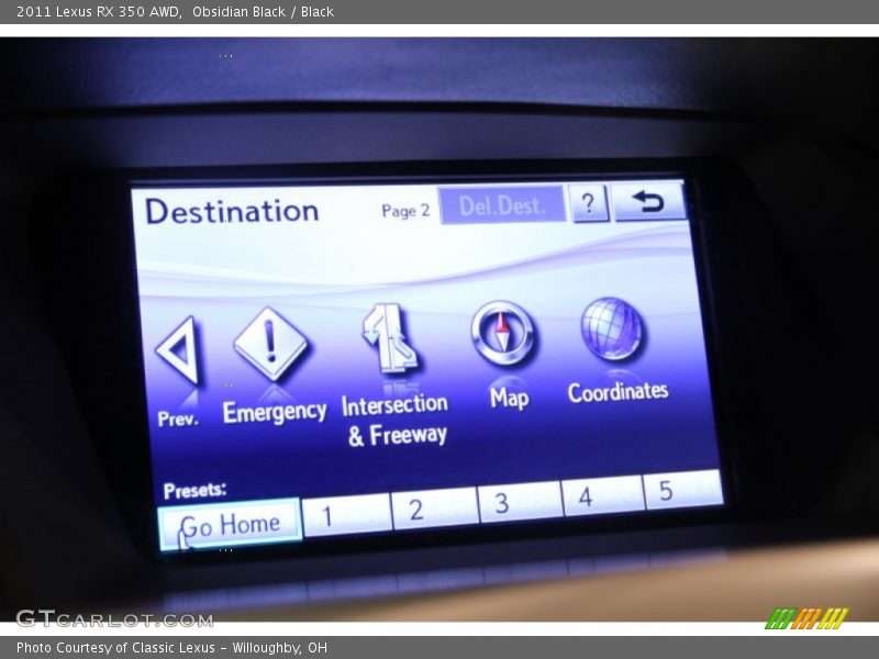 Obsidian Black / Black 2011 Lexus RX 350 AWD