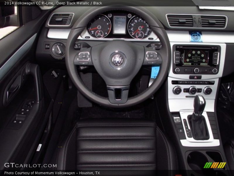 Deep Black Metallic / Black 2014 Volkswagen CC R-Line