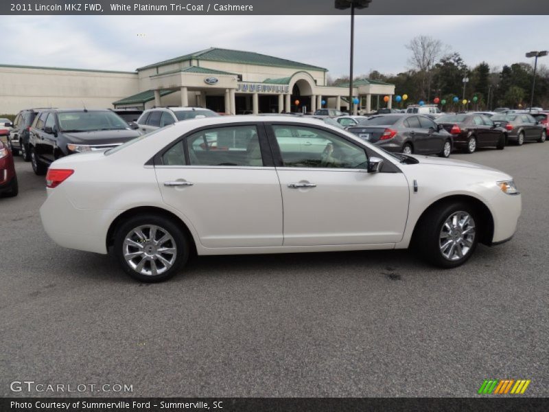 White Platinum Tri-Coat / Cashmere 2011 Lincoln MKZ FWD