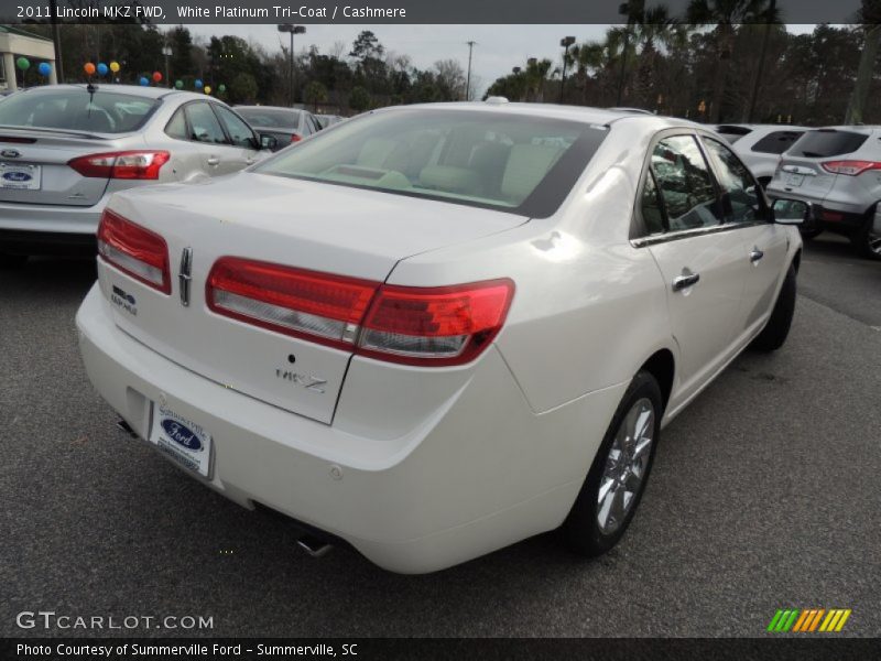 White Platinum Tri-Coat / Cashmere 2011 Lincoln MKZ FWD