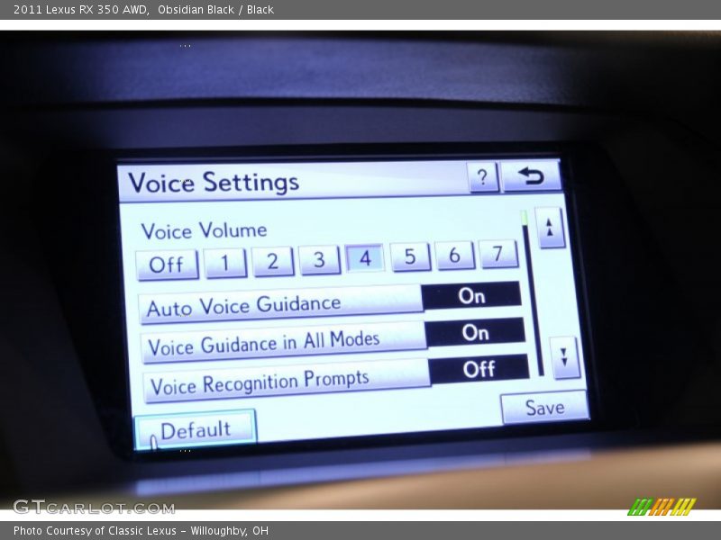 Obsidian Black / Black 2011 Lexus RX 350 AWD