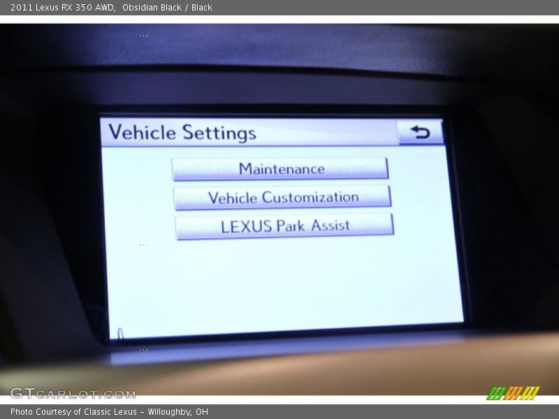 Obsidian Black / Black 2011 Lexus RX 350 AWD