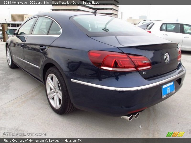 Night Blue Metallic / Desert Beige/Black 2014 Volkswagen CC Sport