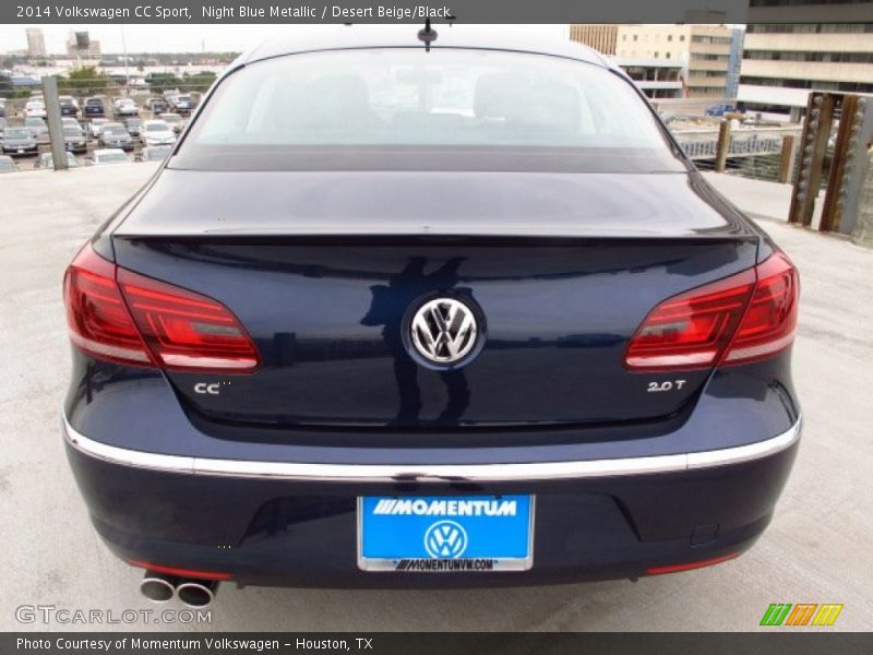 Night Blue Metallic / Desert Beige/Black 2014 Volkswagen CC Sport
