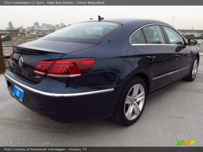 Night Blue Metallic / Desert Beige/Black 2014 Volkswagen CC Sport