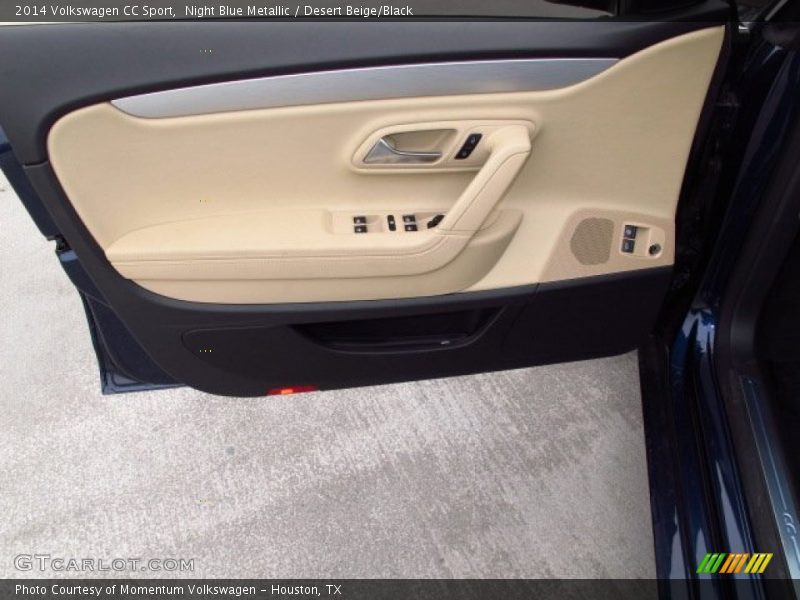 Night Blue Metallic / Desert Beige/Black 2014 Volkswagen CC Sport